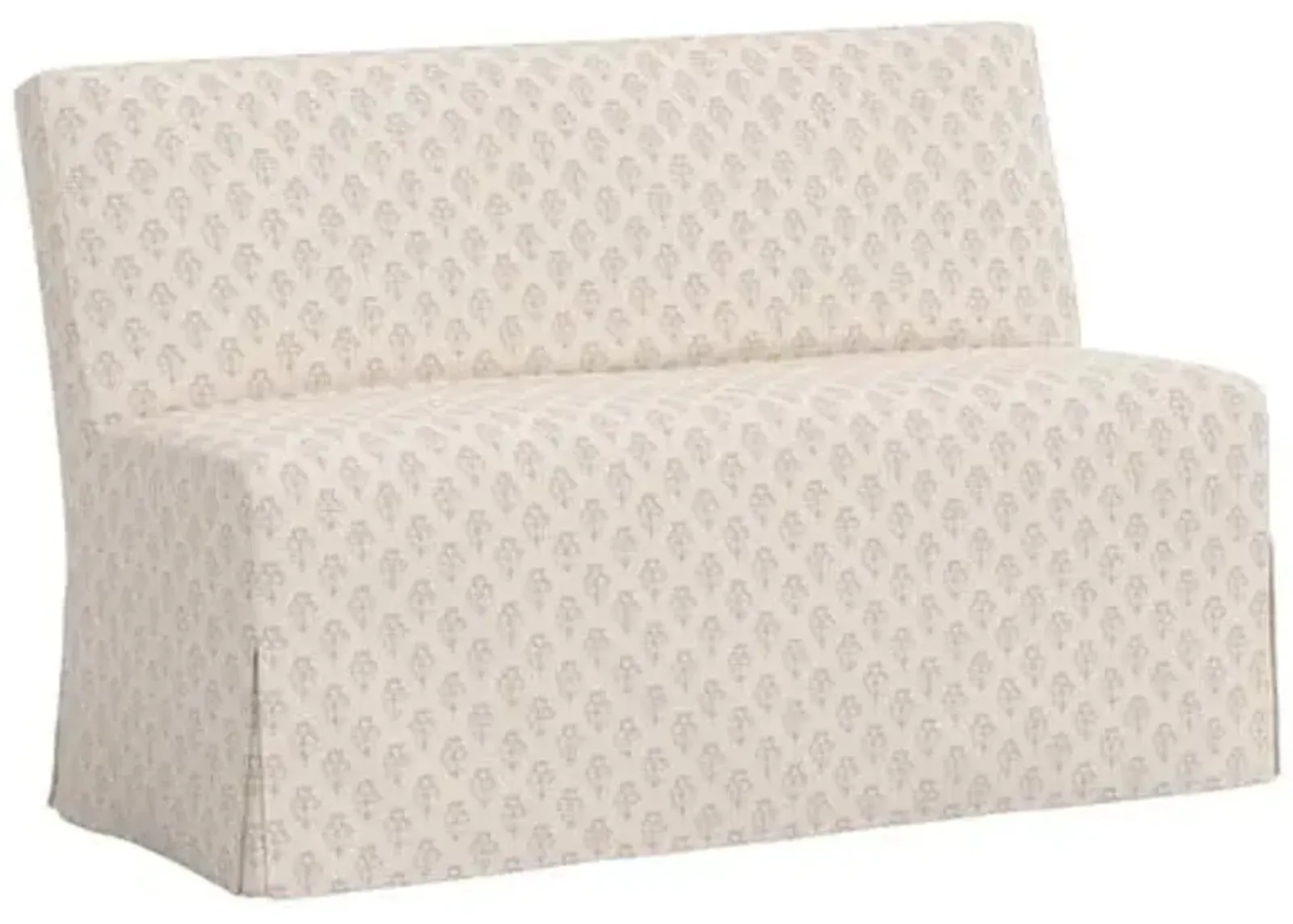 Lindy Slipcover Dining Banquette - Francie - Ivory