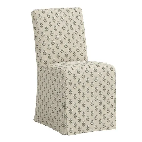 Lindy Slipcover Dining Chair - Francie - Green