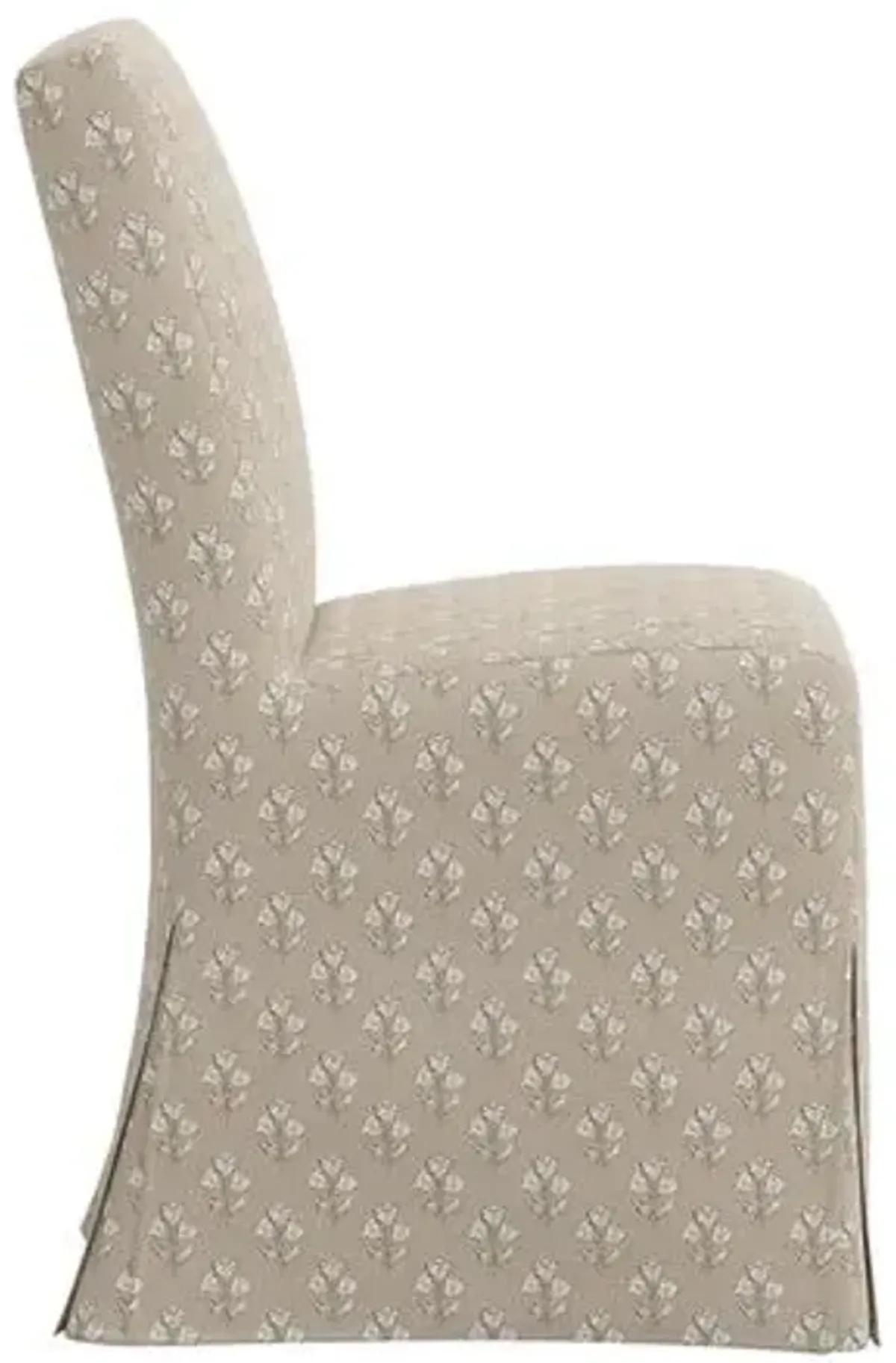 Lindy Slipcover Dining Chair - Francie - Brown