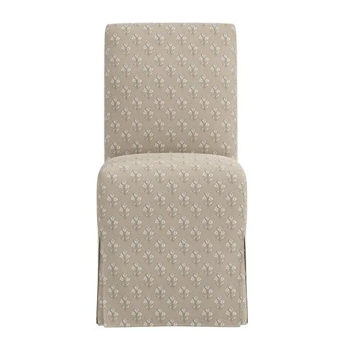 Lindy Slipcover Dining Chair - Francie - Brown