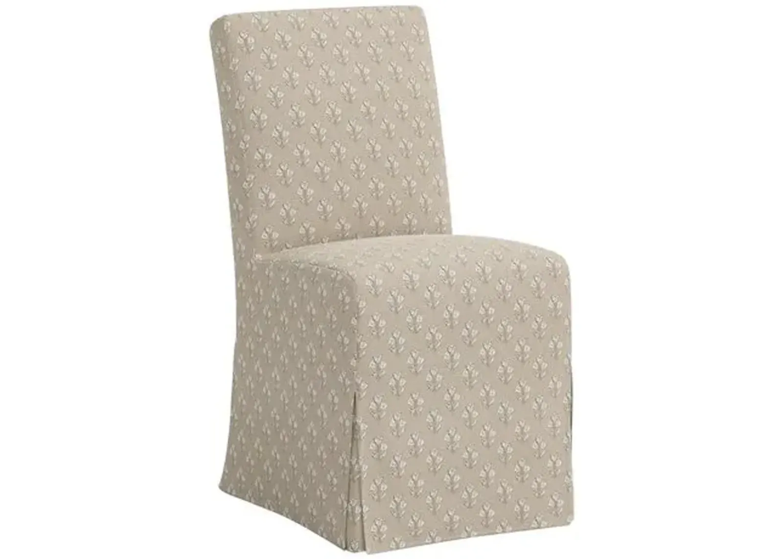 Lindy Slipcover Dining Chair - Francie - Brown