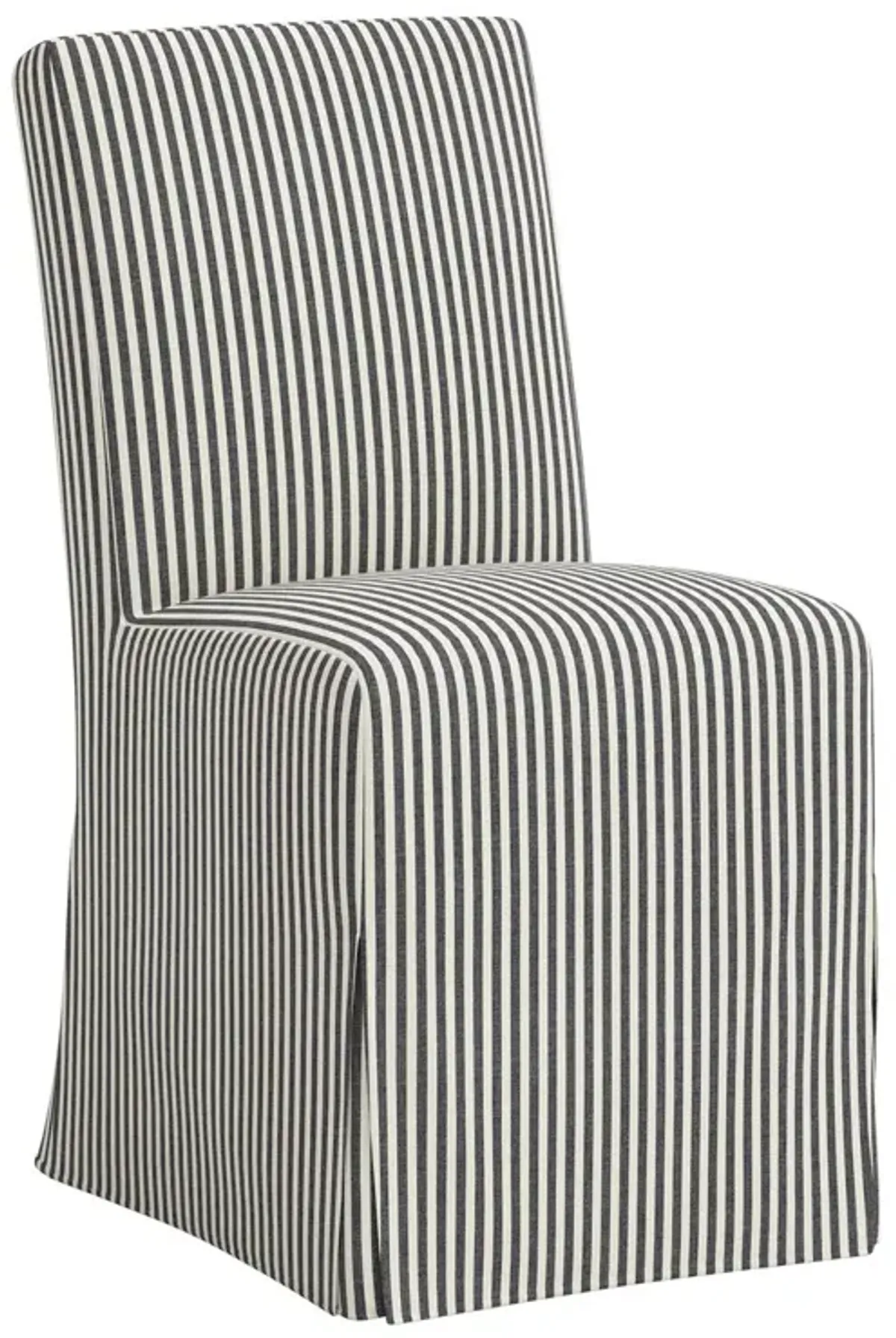 Lindy Slipcover Dining Chair, Jane Stripe