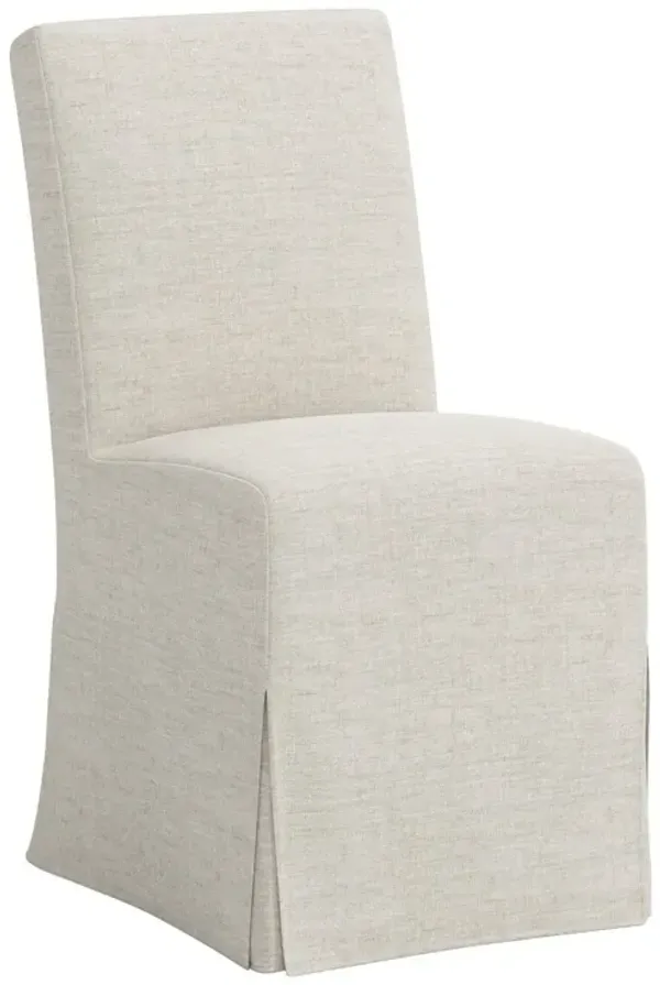 Lindy Slipcover Dining Chair, Linen