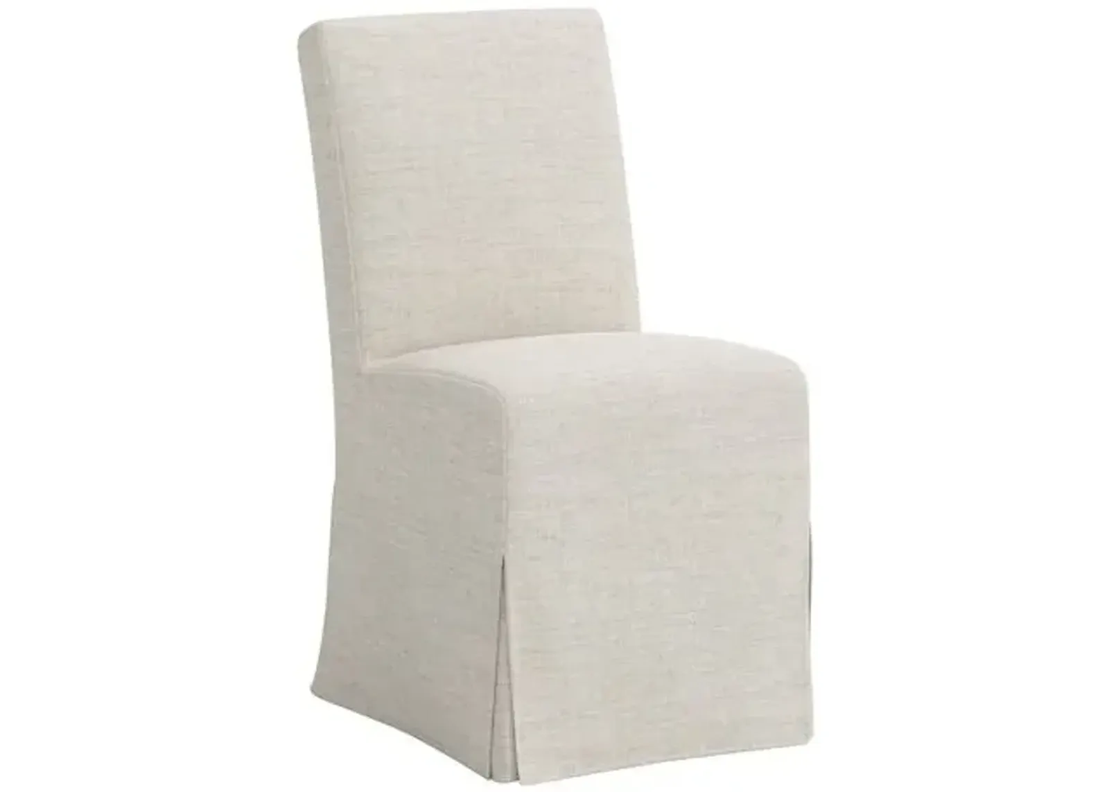 Lindy Slipcover Dining Chair - Linen - Gray