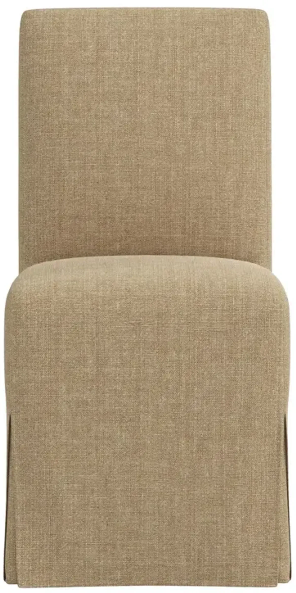 Lindy Slipcover Dining Chair, Linen