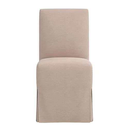 Lindy Slipcover Dining Chair - Linen