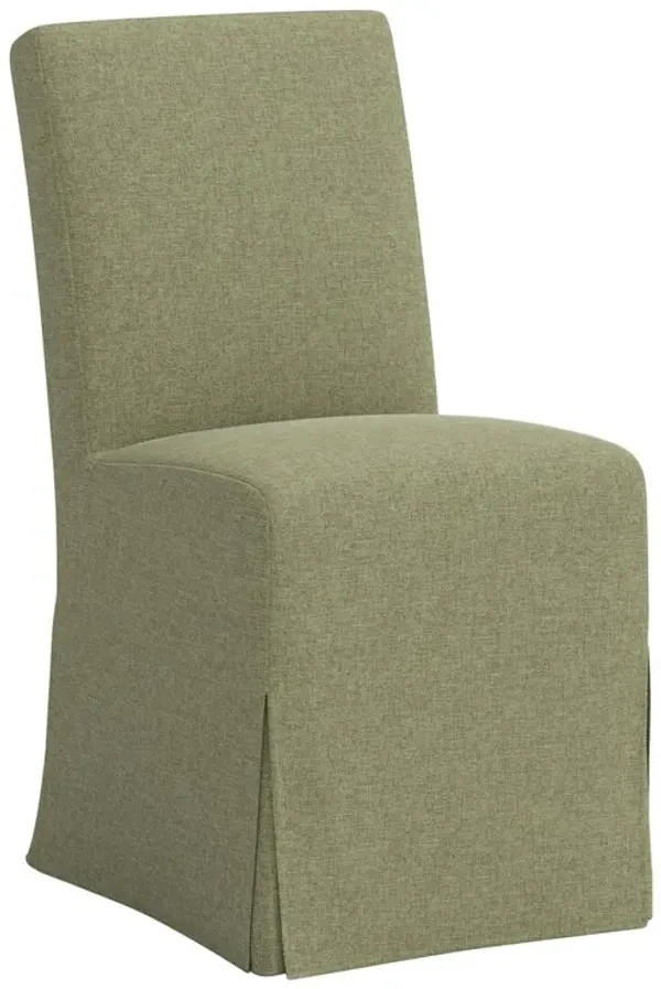 Lindy Slipcover Dining Chair, Linen
