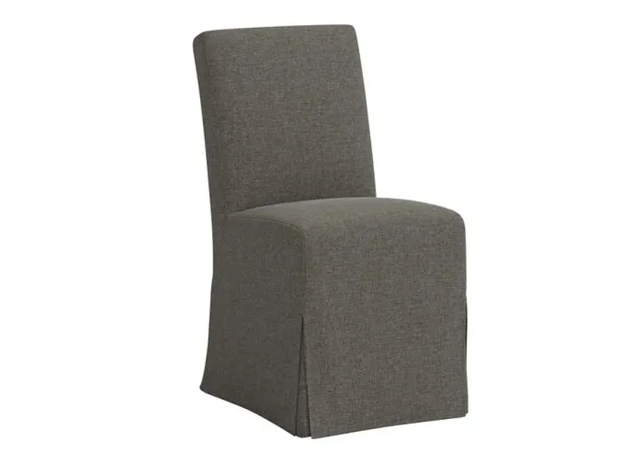 Lindy Slipcover Dining Chair - Linen - Gray