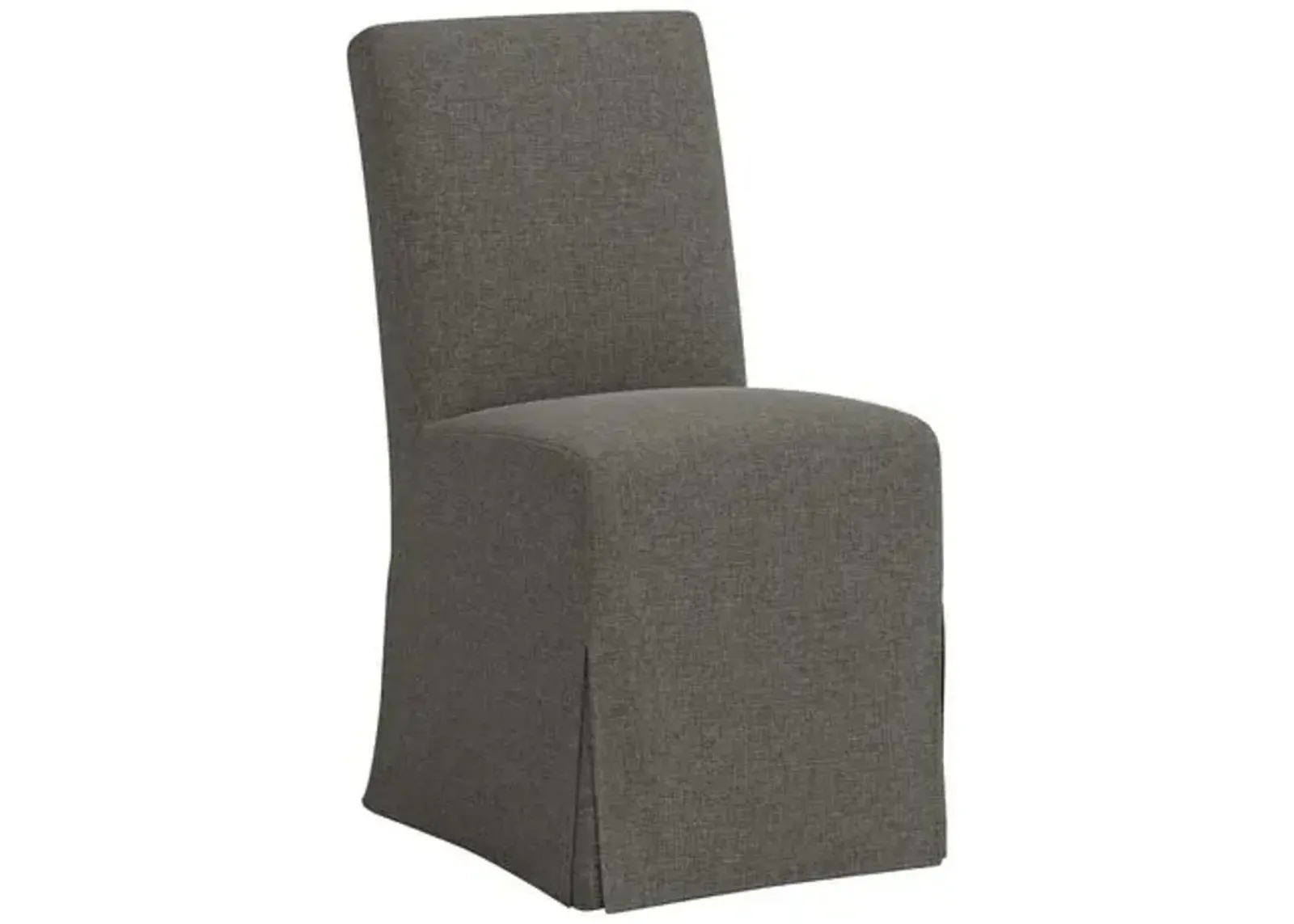 Lindy Slipcover Dining Chair - Linen - Gray