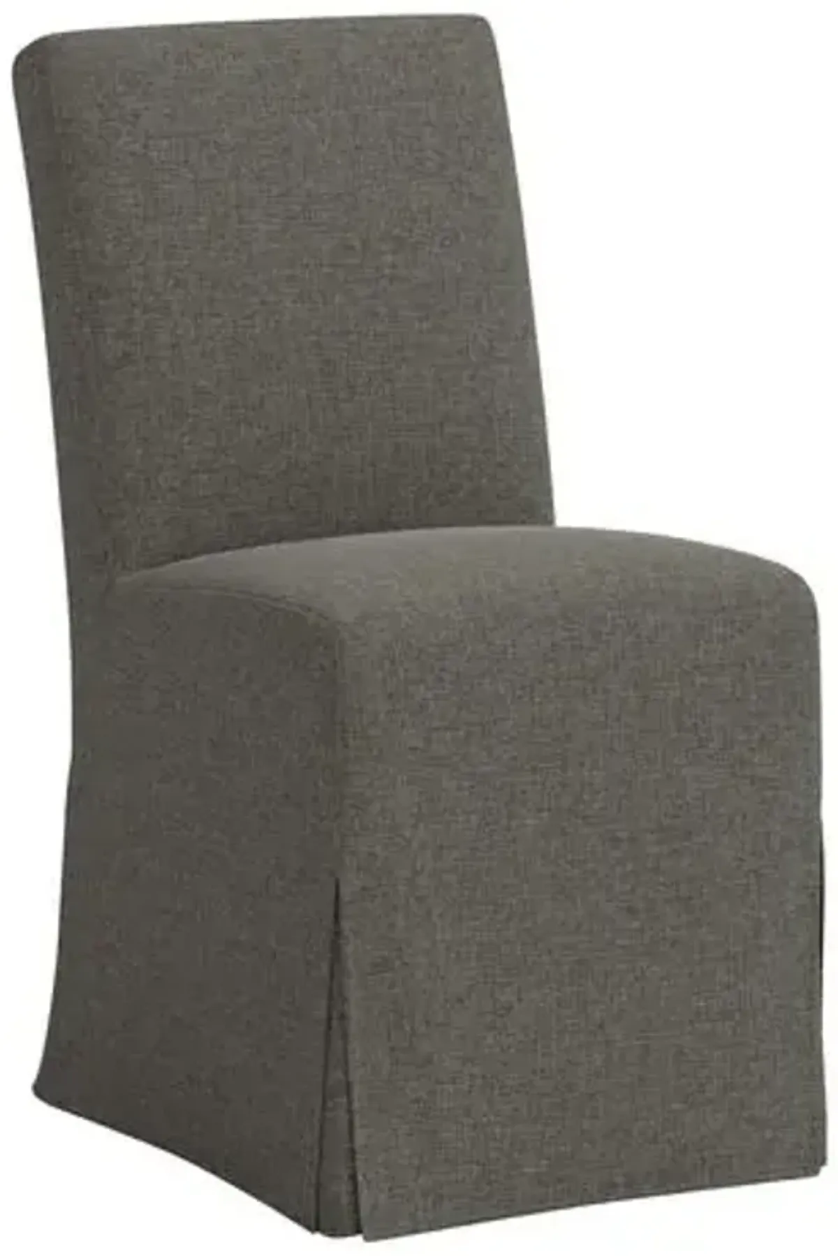 Lindy Slipcover Dining Chair - Linen - Gray