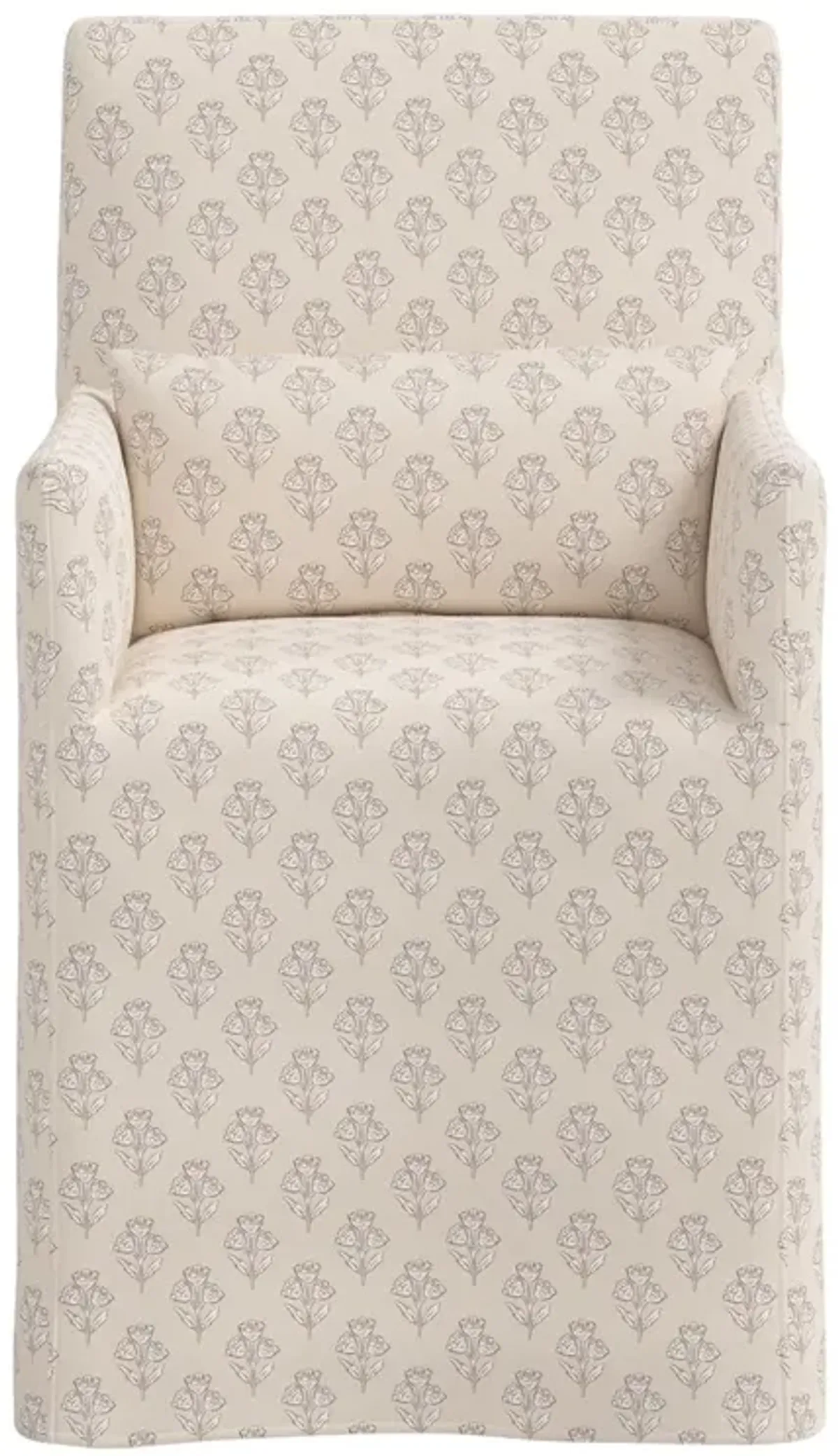 Lindy Slipcover Dining Arm Chair, Francie