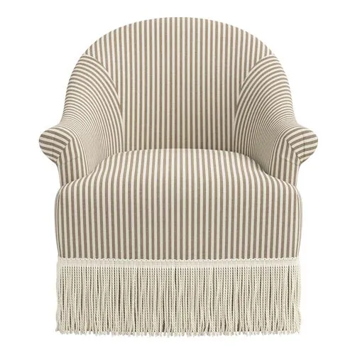 Marie Swivel Chair - Jane Stripe