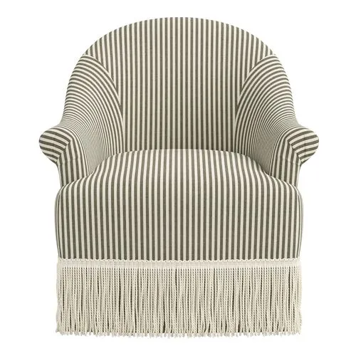 Marie Swivel Chair - Jane Stripe