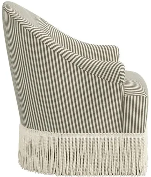 Marie Swivel Chair - Jane Stripe