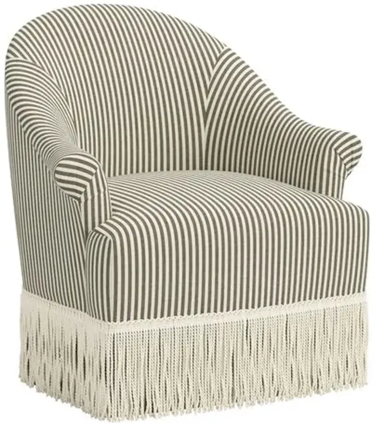 Marie Swivel Chair - Jane Stripe