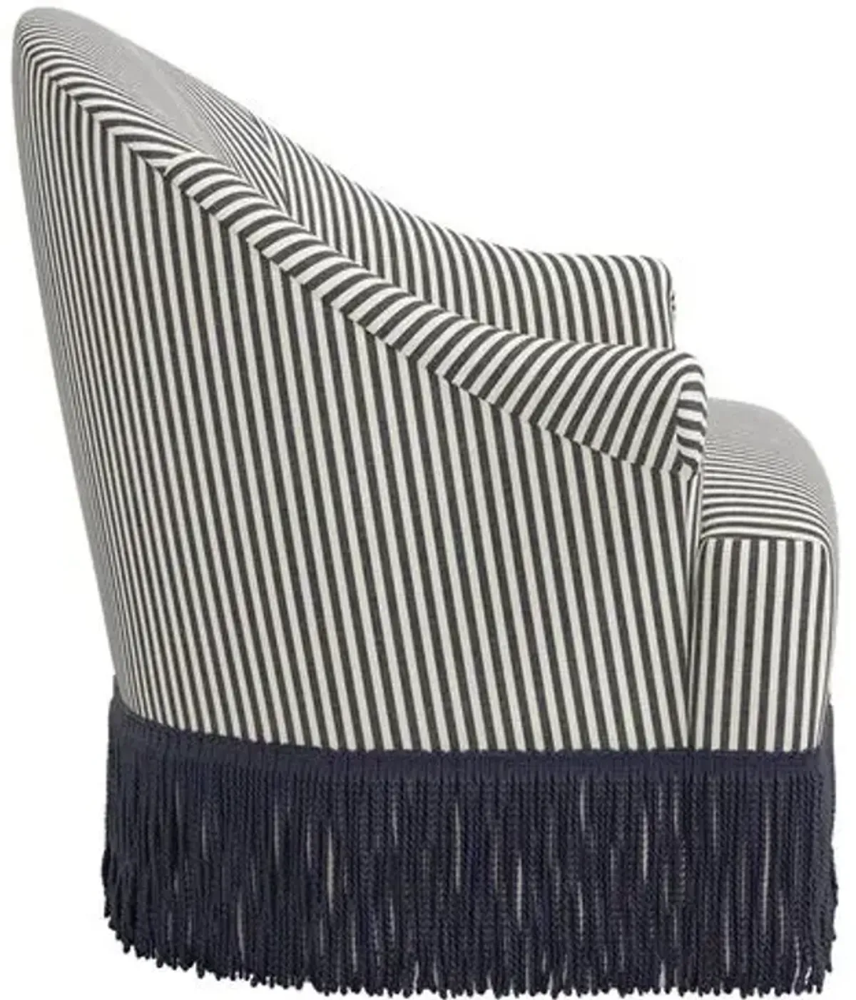 Marie Swivel Chair - Jane Stripe