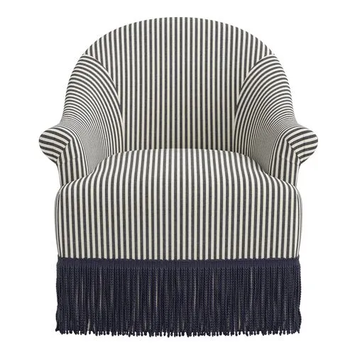 Marie Swivel Chair - Jane Stripe