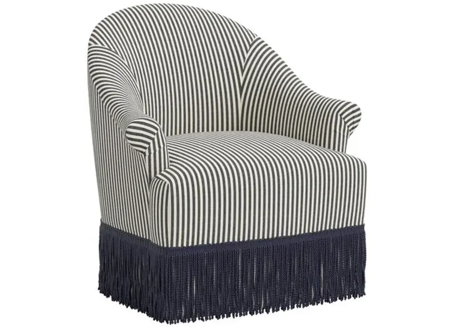 Marie Swivel Chair - Jane Stripe