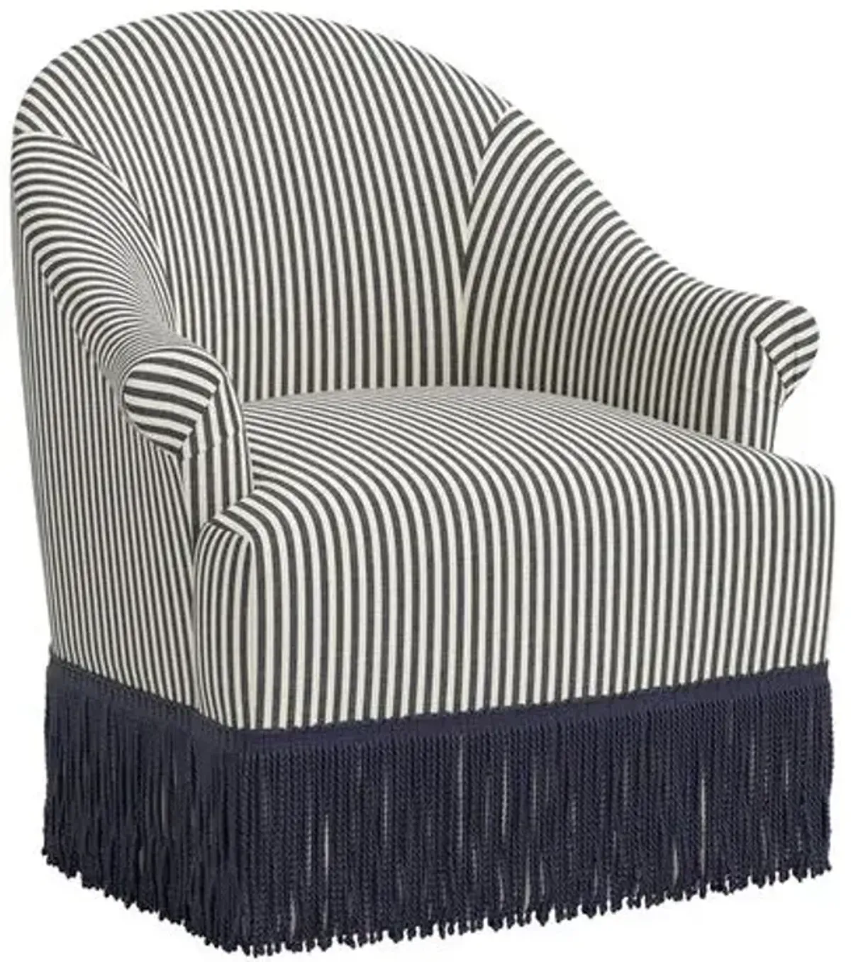 Marie Swivel Chair - Jane Stripe