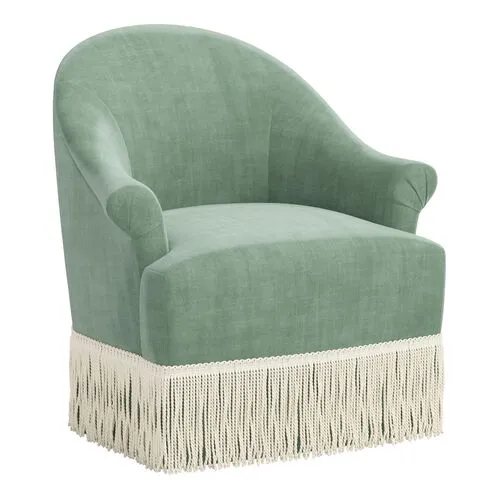 Marie Swivel Chair - Velvet