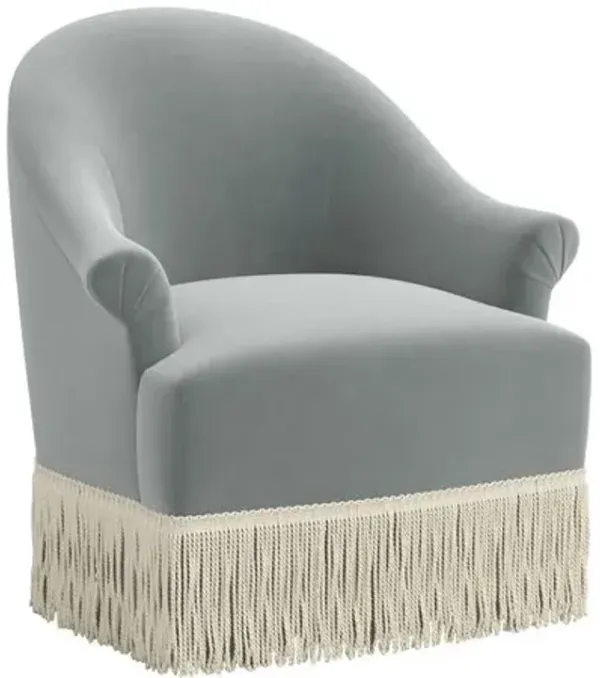 Marie Swivel Chair - Performance Velvet