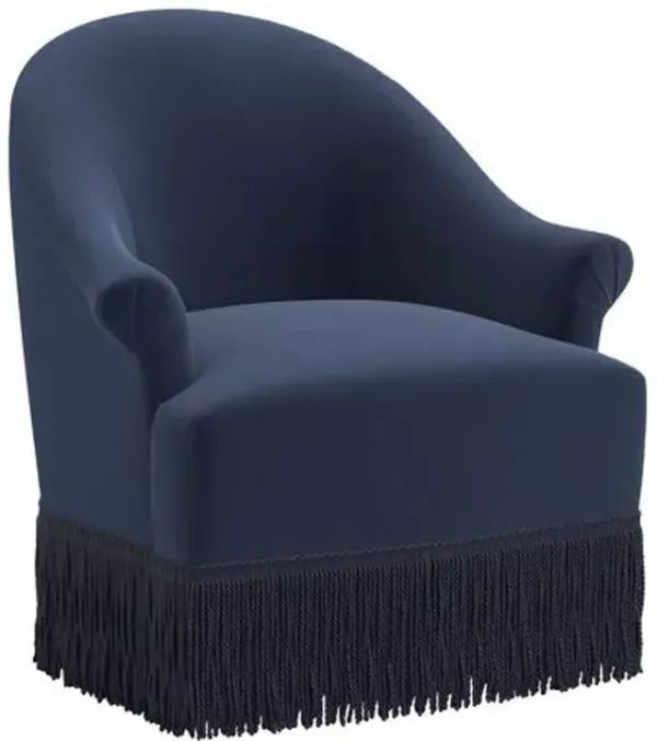 Marie Swivel Chair - Performance Velvet