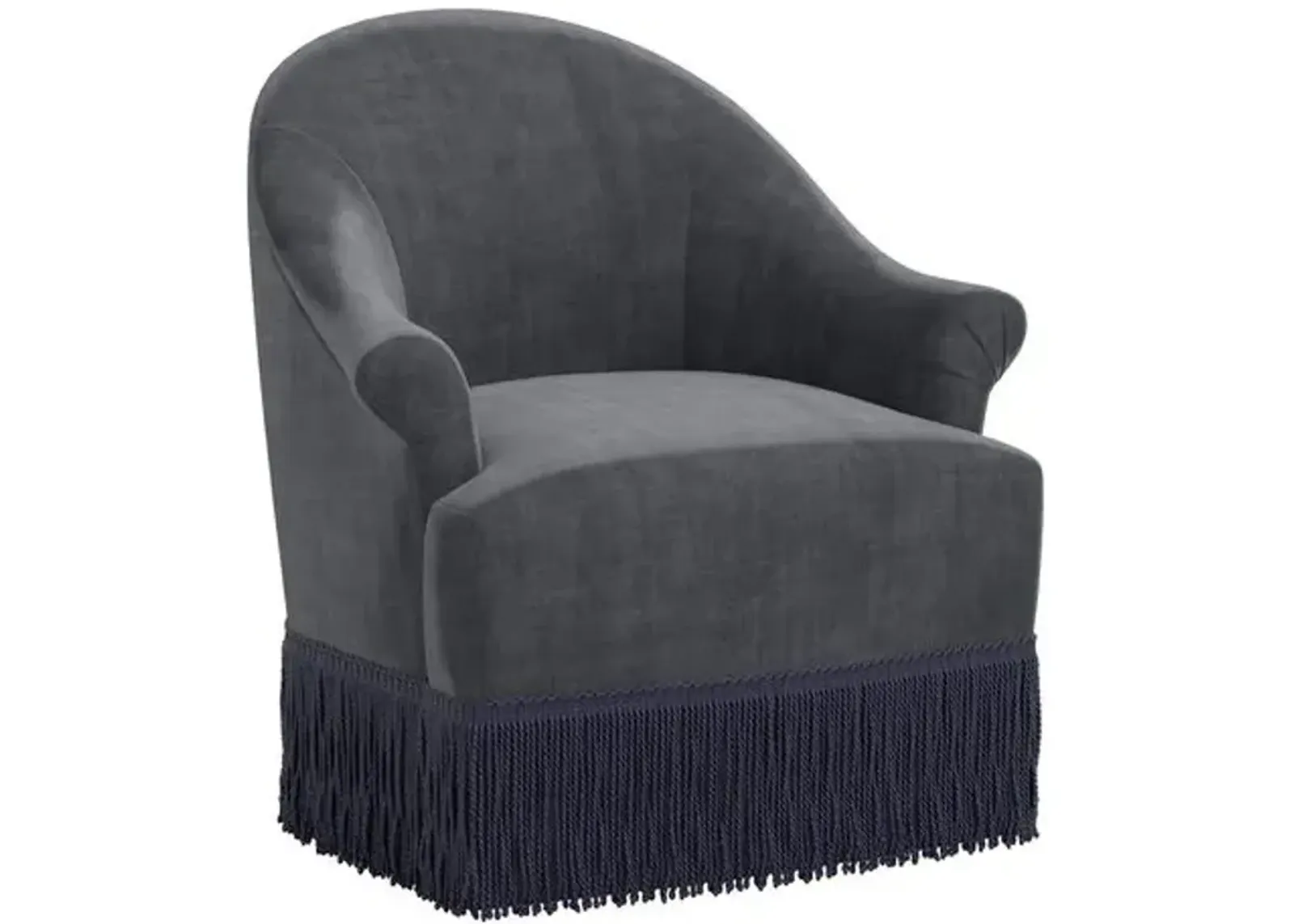 Marie Swivel Chair - Velvet