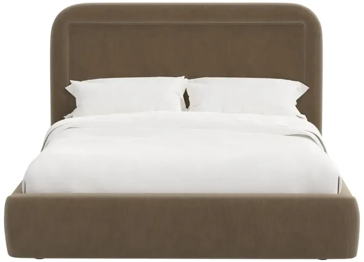 Marisa Platform Bed, Performance Velvet