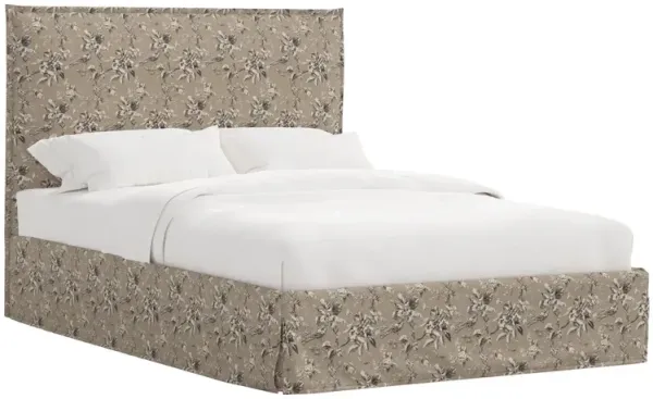 Maura Slipcover Bed, Michigan Bird Toile