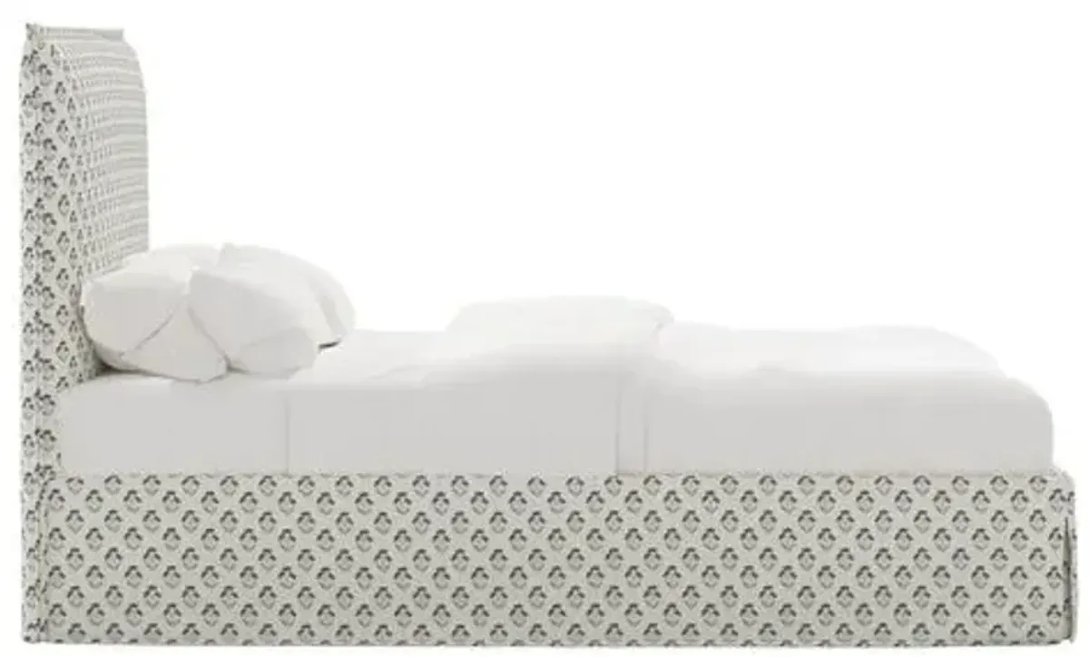 Maura Slipcover Bed - Francie - Blue