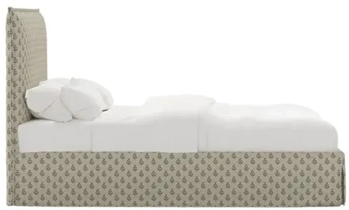 Maura Slipcover Bed - Francie - Green