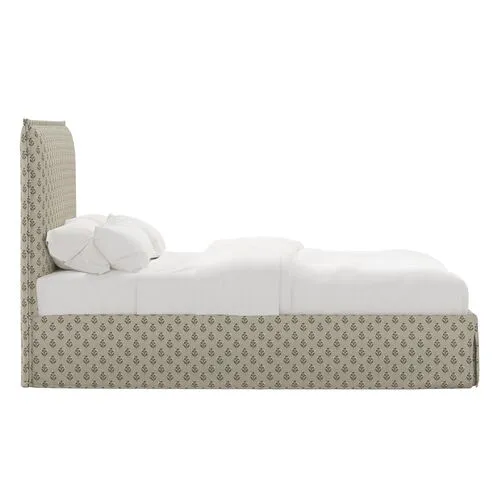 Maura Slipcover Bed - Francie - Green