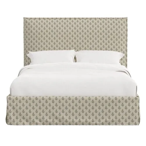 Maura Slipcover Bed - Francie - Green