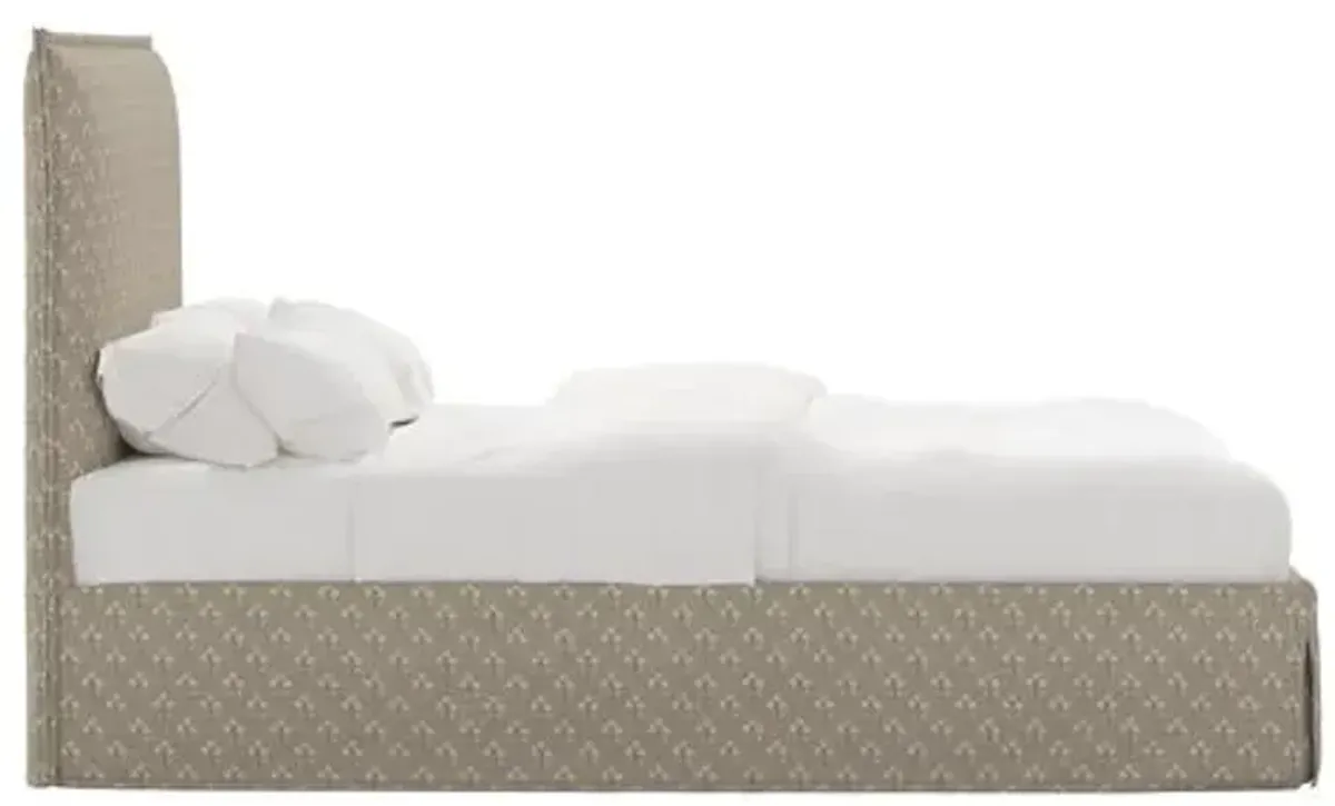 Maura Slipcover Bed - Francie - Brown