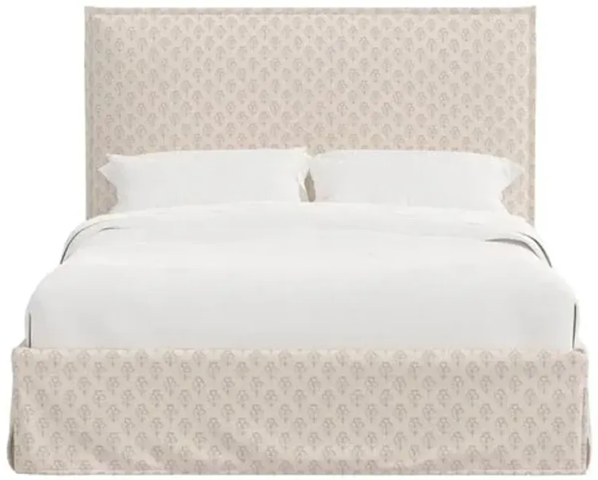 Maura Slipcover Bed - Francie - White