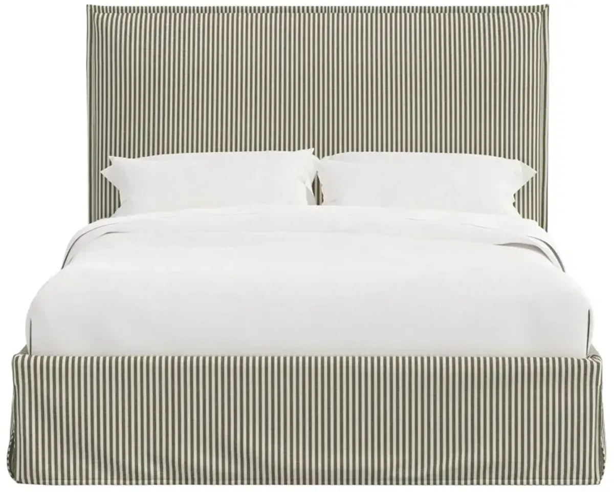 Maura Slipcover Bed, Jane Stripe