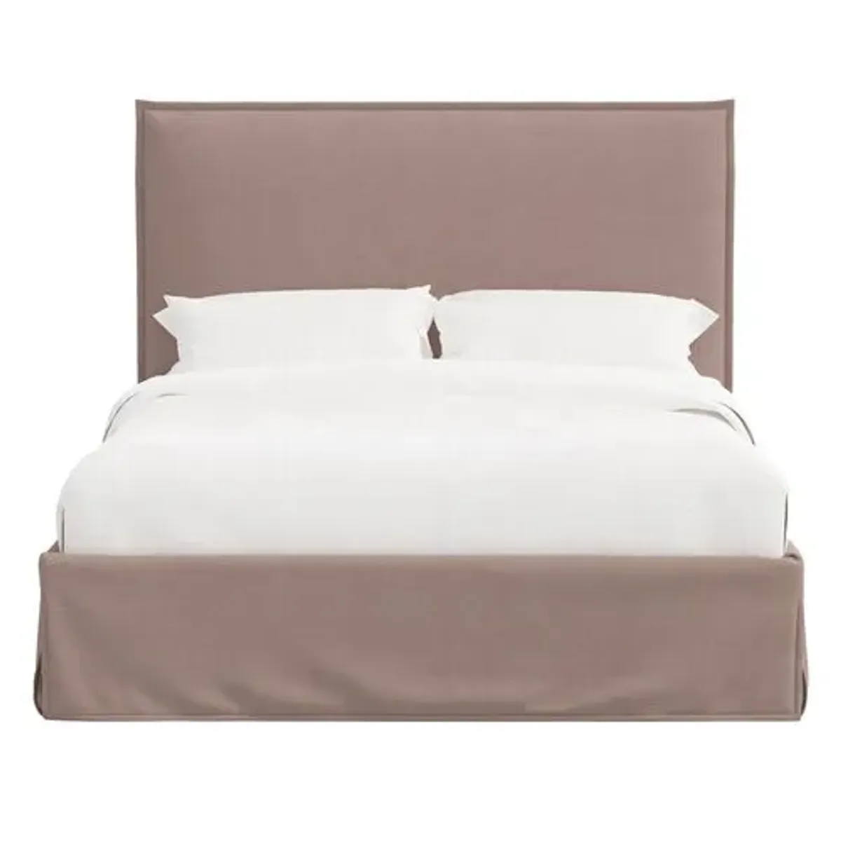 Maura Slipcover Bed - Linen - Brown