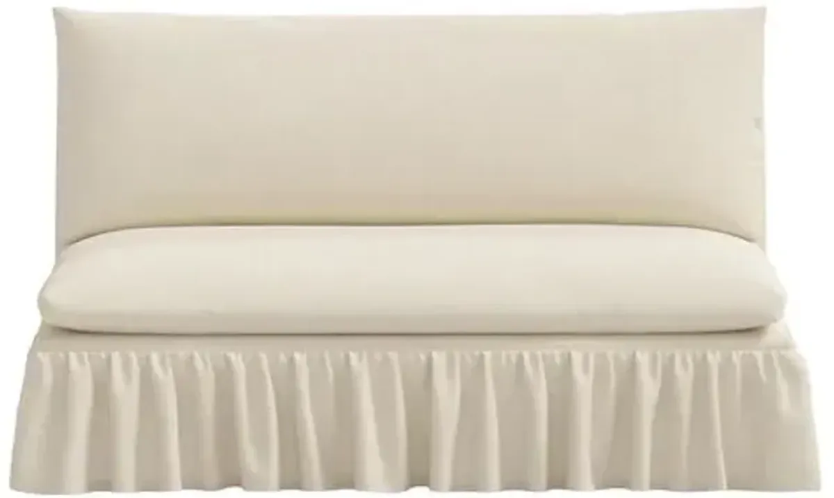 Thelma Settee - Linen - Ivory