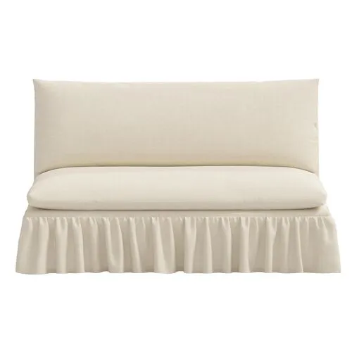 Thelma Settee - Linen - Ivory