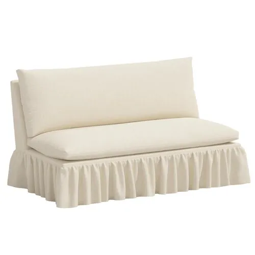 Thelma Settee - Linen - Ivory