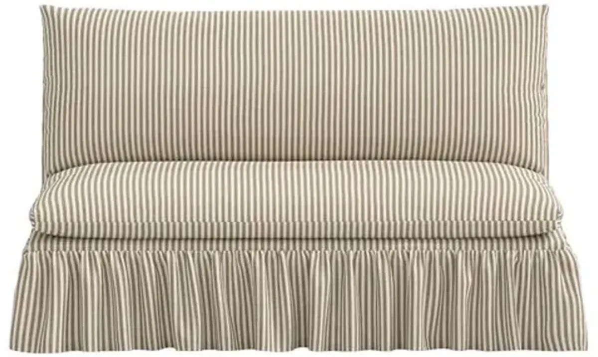 Thelma Settee - Jane Stripe - Brown