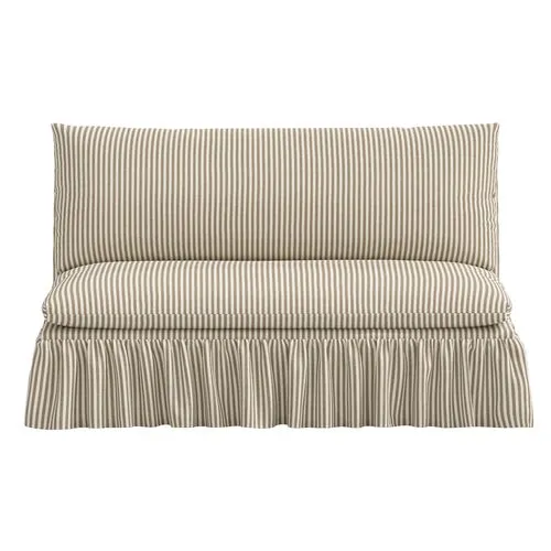 Thelma Settee - Jane Stripe - Brown