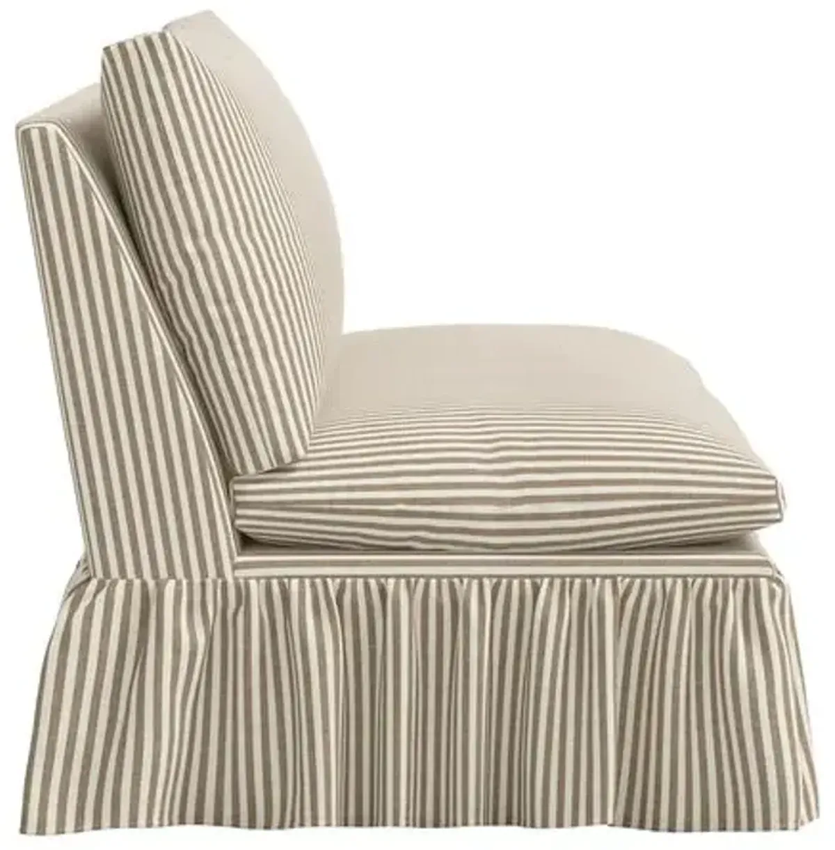 Thelma Settee - Jane Stripe - Brown