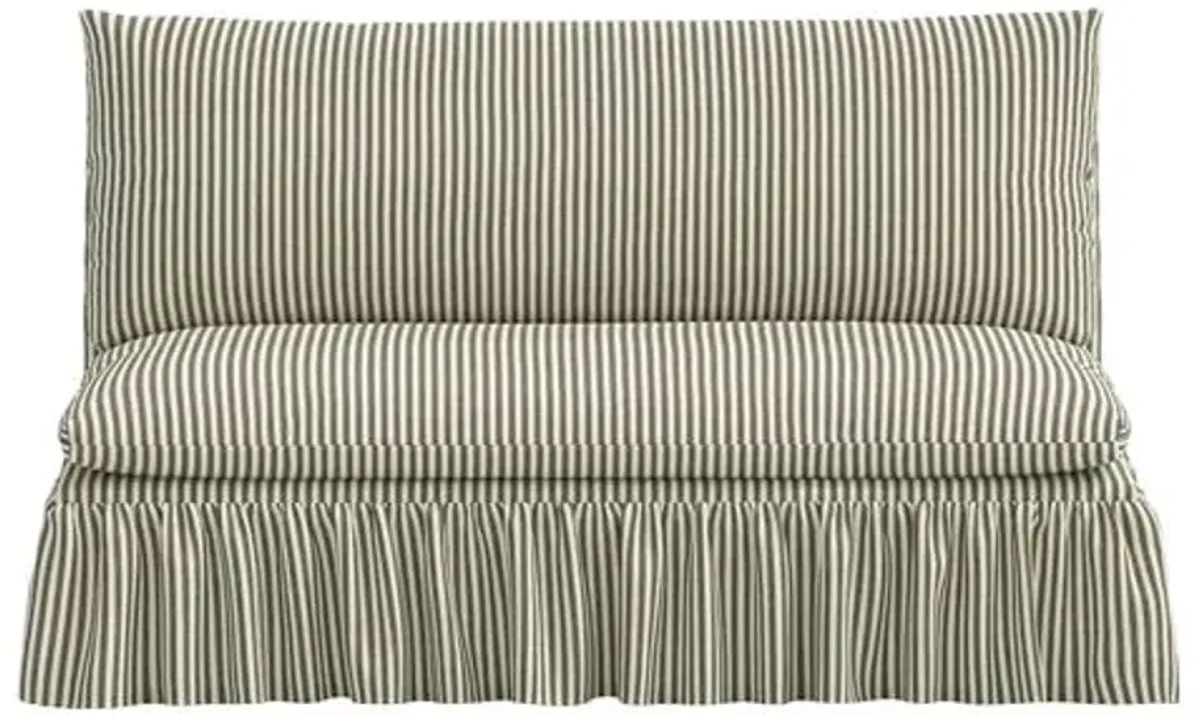 Thelma Settee - Jane Stripe - Green