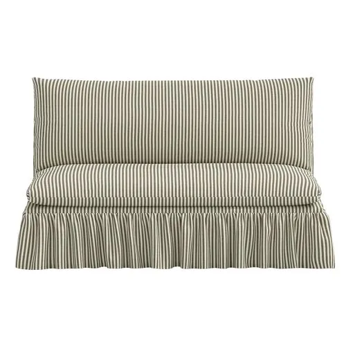 Thelma Settee - Jane Stripe - Green