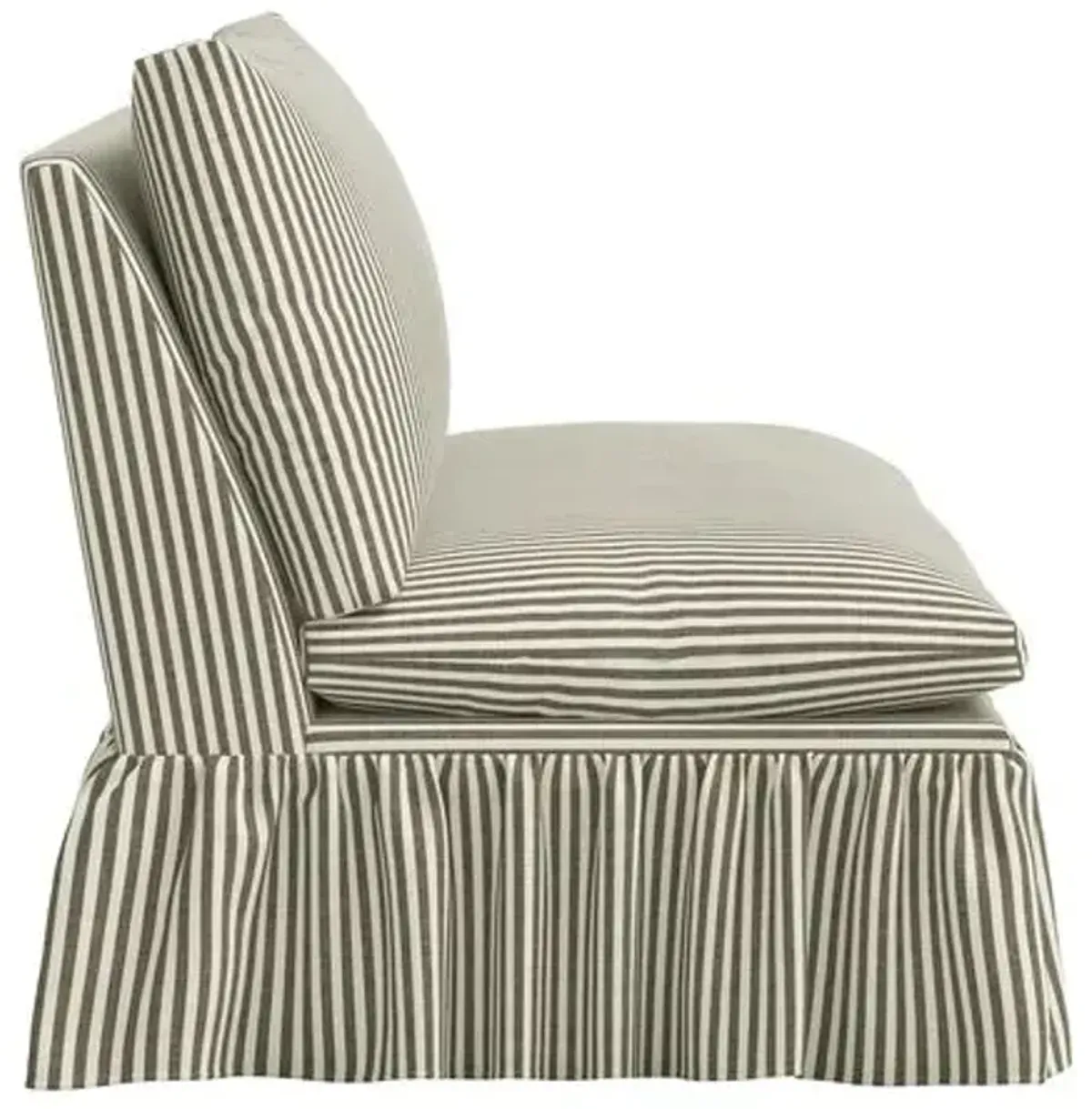 Thelma Settee - Jane Stripe - Green