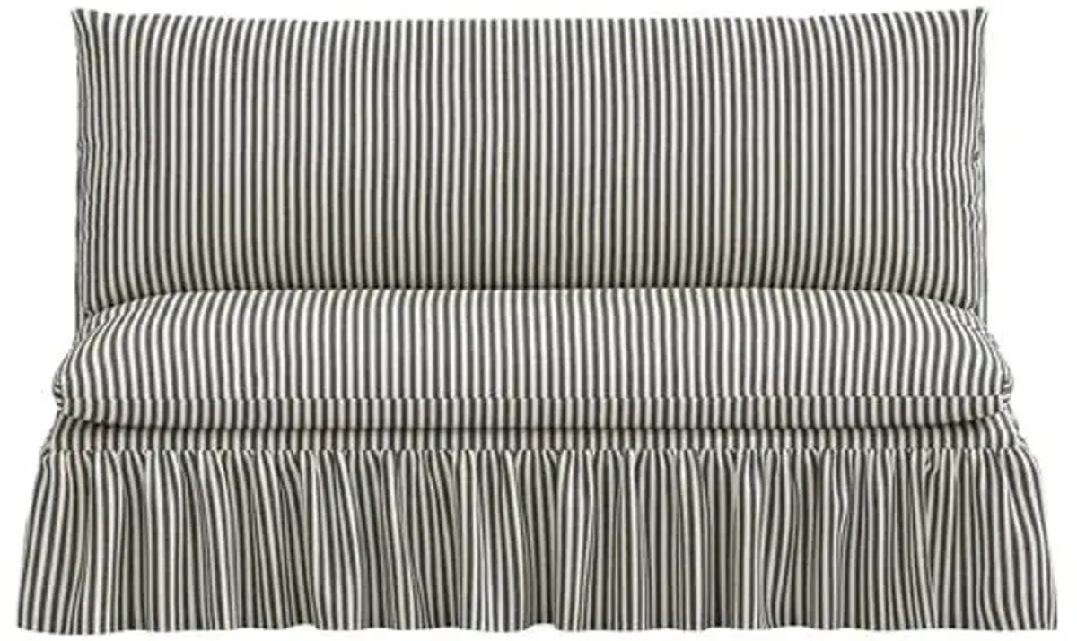 Thelma Settee - Jane Stripe - Gray