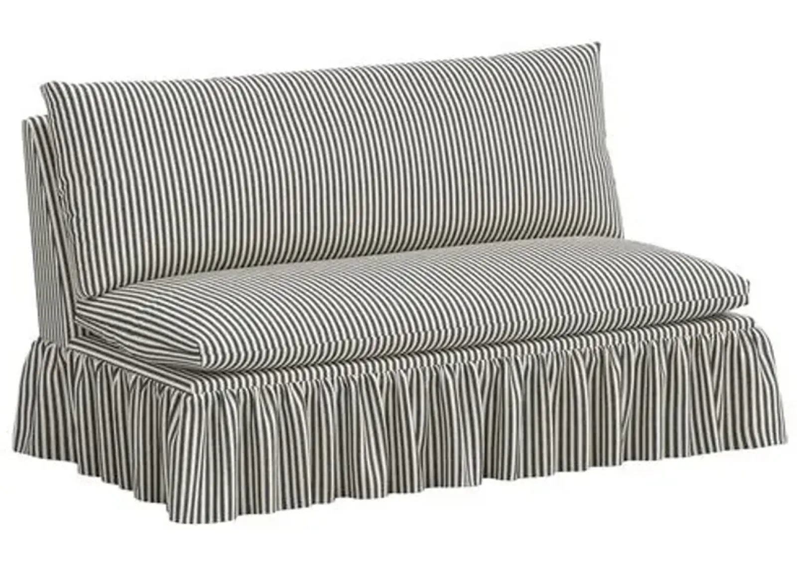 Thelma Settee - Jane Stripe - Gray