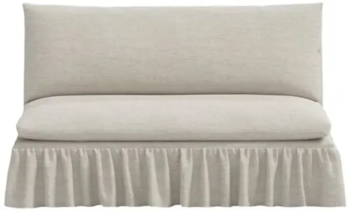 Thelma Settee - Linen - Gray