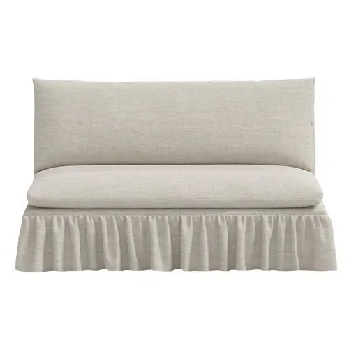 Thelma Settee - Linen - Gray